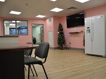 Community space with tv